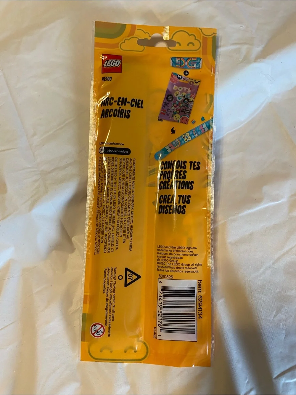 Lego DOTS Blue Rainbow Slap Bracelet Kit